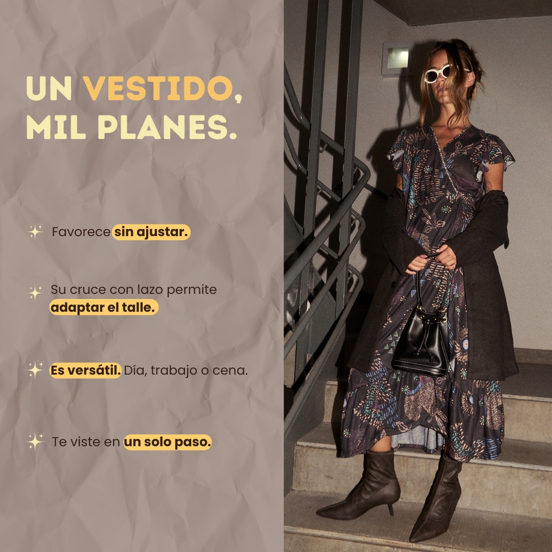 Vestido WISH INDI PASIONARIA detalle